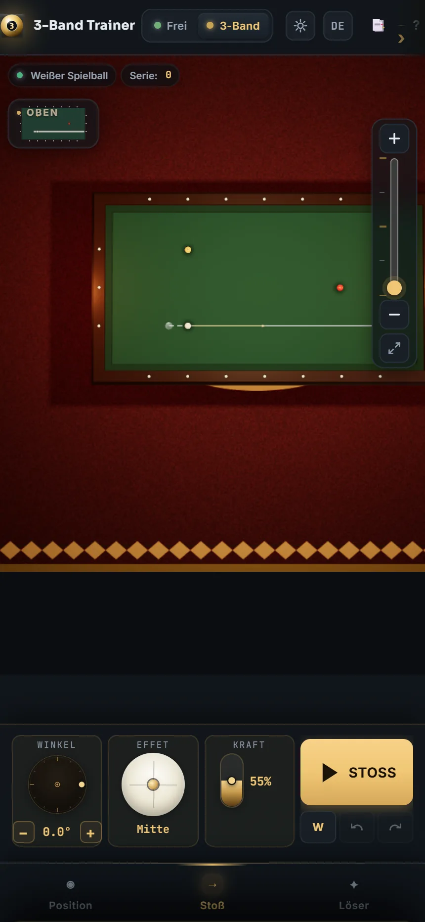 DREIBAND · KARAMBOL SIMULATOR — 3ball.app