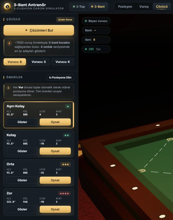 Computational solver — 3ball.app
