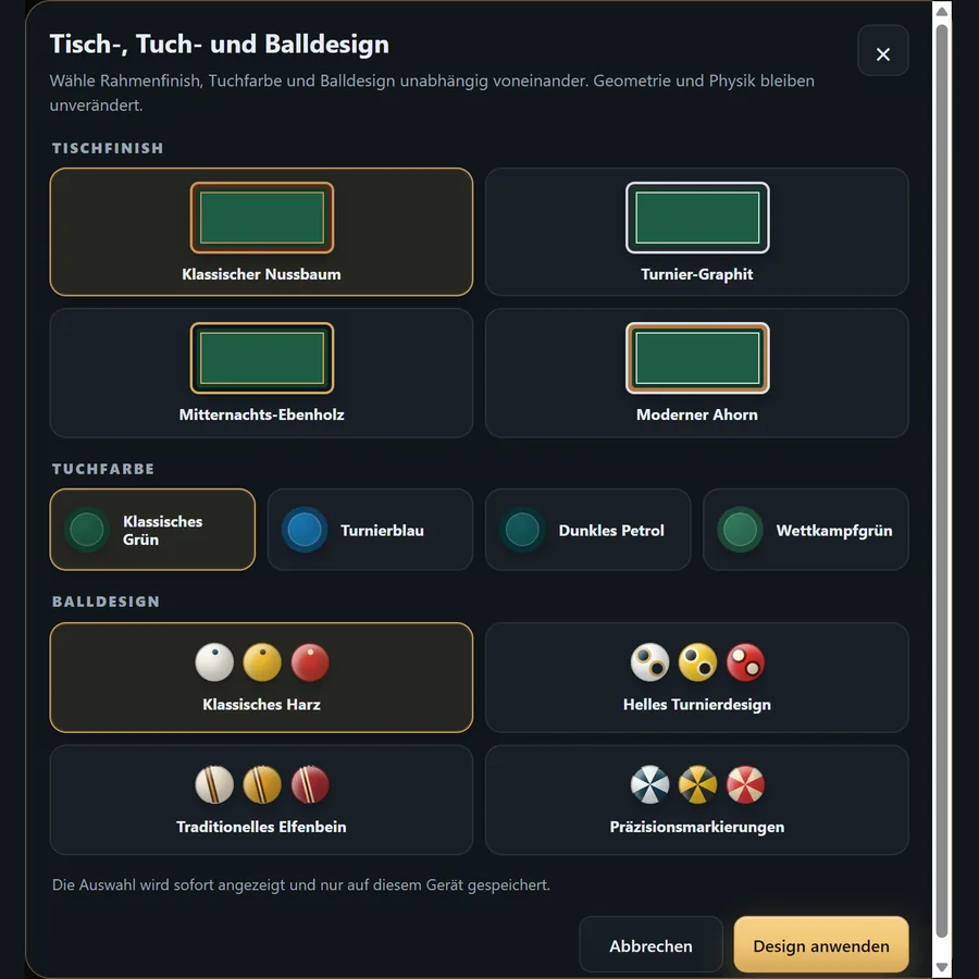 Persönlich und teilbar — 3ball.app