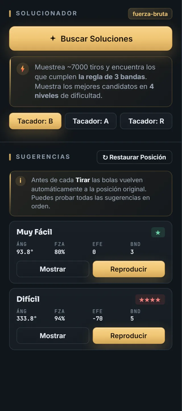 Solver computacional — 3ball.app