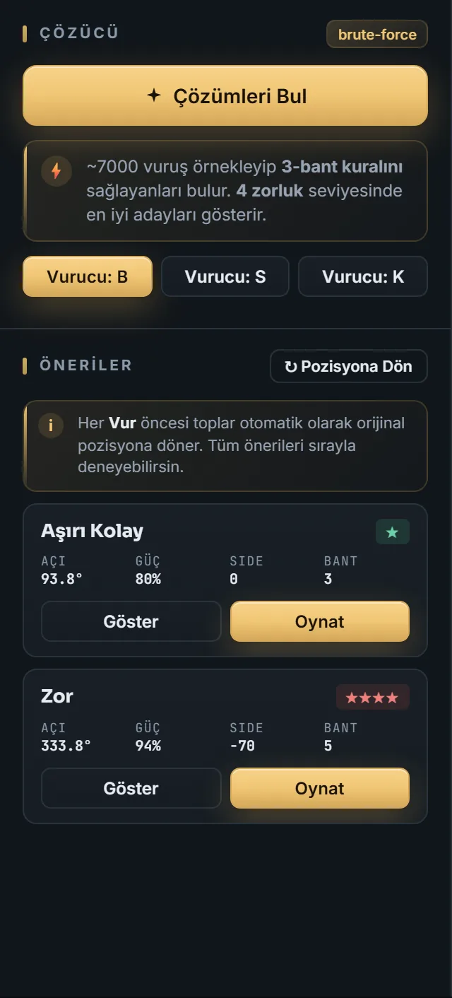 Hesaplamalı çözücü — 3ball.app