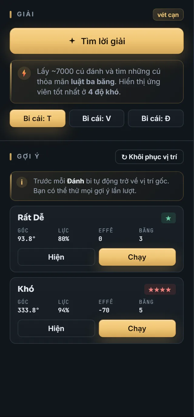 Trình giải tính toán — 3ball.app